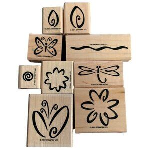 Stampin Up! Fresh Flowers Rubber Stamp Set